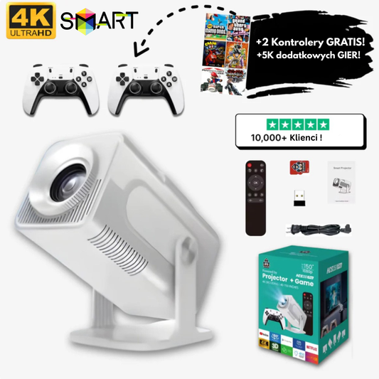 PlayRetro™ 8K Ultra HD / 15.000 Gier / Smart TV - Projektor Gier !